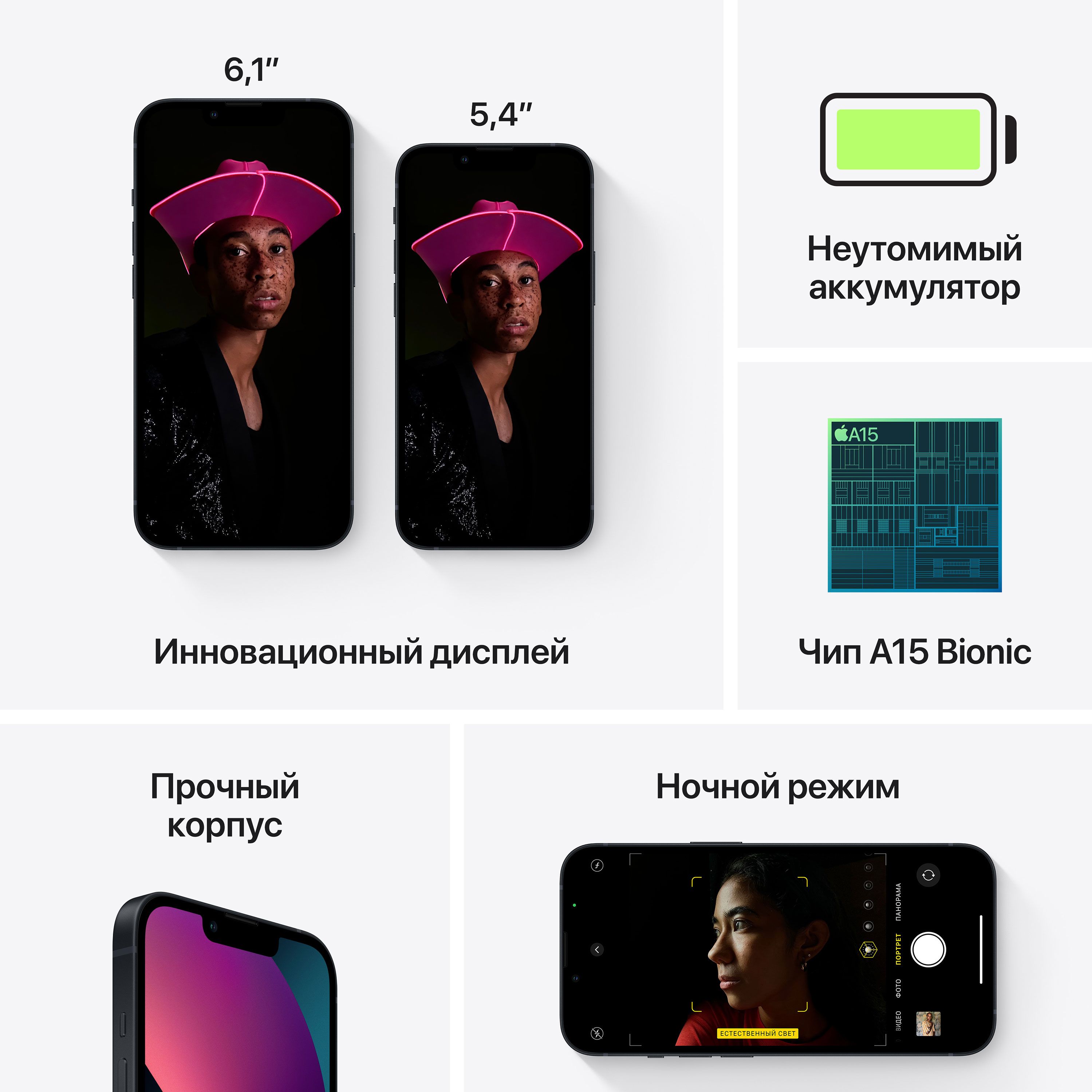 iPhone 13 128 ГБ Тёмная ночь — фото 7