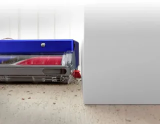 Робот-пылесос Dyson 360 Robot Vaccum Cleaner vis nav RB03 /Nickel, синий/никель — фото 3
