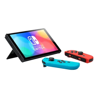 Игровая консоль Nintendo Switch OLED , неоновый/красный — фото 2