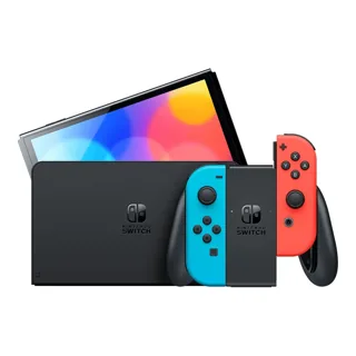 Игровая консоль Nintendo Switch OLED , неоновый/красный — фото 4